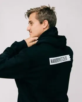 handbrotzeit das original handbrot hoodie hand in hand zum handbrotstand